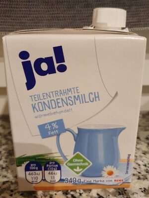 Teilentrahmte Kondensmilch front packaging