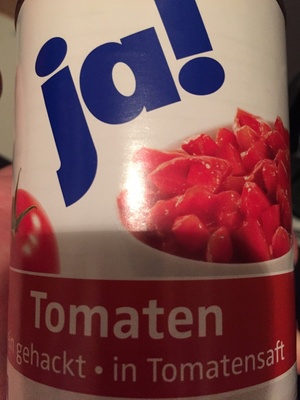 Tomaten fein gehackt in Tomatensaft