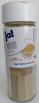 Weisser Pfeffer gemahlen