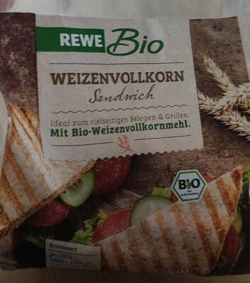 Toastbrot: Weizenvollkorn Sandwich (rewe Bio)