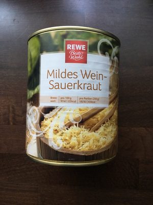 Mildes Weinsauerkraut front packaging
