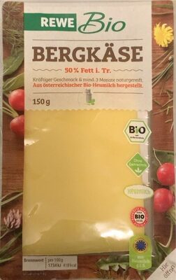 Bergkäse front packaging