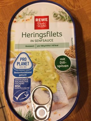Rewe Heringsfilets in Senfsauce