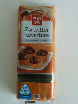 Zartbitter Kuvertüre front packaging