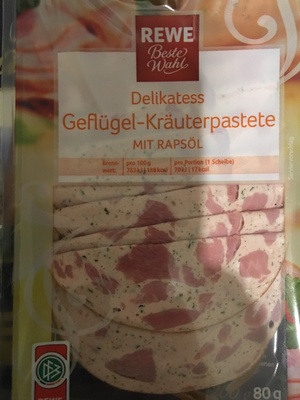 Delikatess Geflügel-Kräuterpastete mit Rapsöl