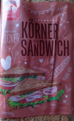 Körner sandwich front packaging