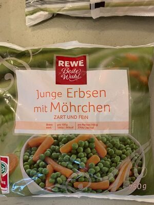 Junge Erbsen mit Möhrchen