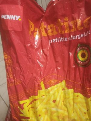 patatine prefritte e surgelate front packaging