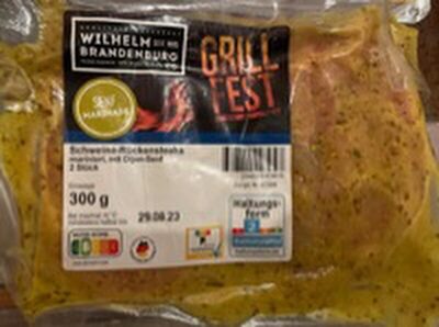 Schweine-Rückensteaks mit Dijonsenf