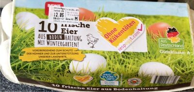 10 frische Eier front packaging