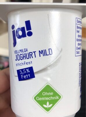 Joghurt front packaging