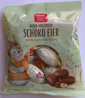 Schokoeier mit Nougatcremefüllung