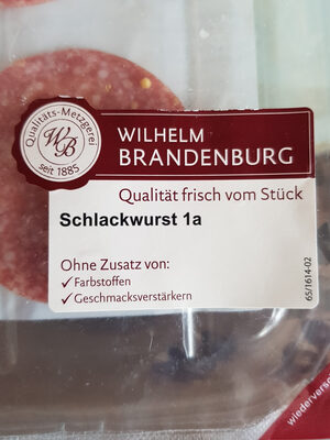 Schlackwurst. Wurst