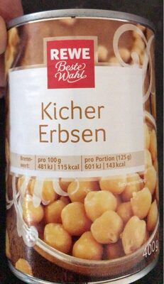 Kichererbsen front packaging