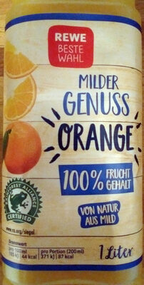 Milder Genuss Orange