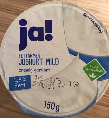 Fettarmer Joghurt Mild cremig gerührt
