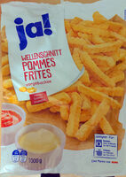 Wellenschnitt Pommes Frites angebrochen