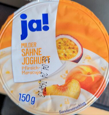 Milder Sahne Joghurt Pfirsich-Maracuja front packaging