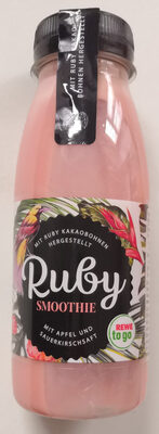 Ruby Smoothie mit Apfel und Sauerkirschsaft front packaging
