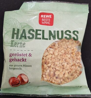 Haselnuss Kerne geröstet & gehackt front packaging