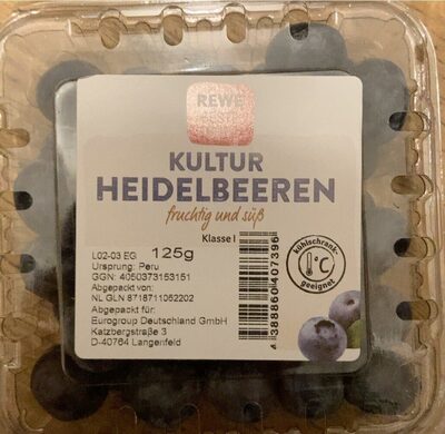Kultur Heidelbeeren