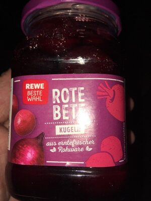 Rote Beete - Kugeln, Glas