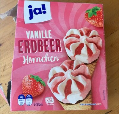 Vanille Erdbeer Hörnchen