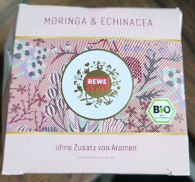 Moringa & Echinacea Tee front packaging
