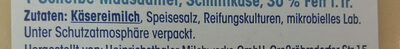 Käseaufschnitt Houda, Tilsitee, Maasdamer leicht ingredients label