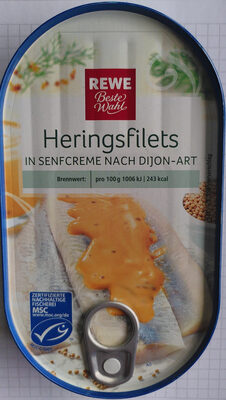 Heringsfilets in Senfcreme nach Dijon-Art