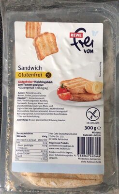 Sandwich Glutenfrei front packaging
