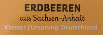 REWE Regional Erdbeeren aus Sachsen-Anhalt ingredients label