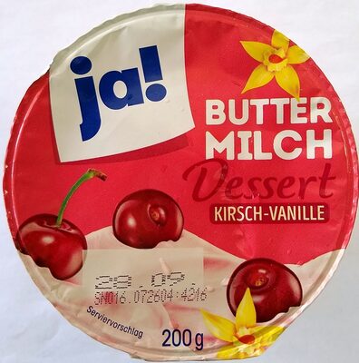 Buttermilch Dessert Kirsch-Vanille