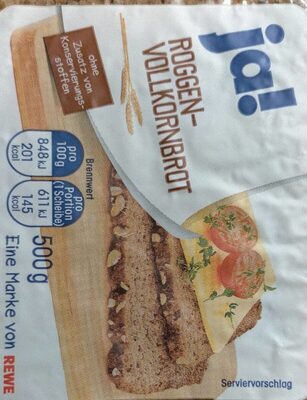 Roggen Vollkornbrot front packaging