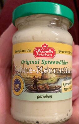 EDEKA Kunella FeinkostOriginal Spreewälder Sahne-Meerrettich 100g 1.29€ 1kg 12.90€