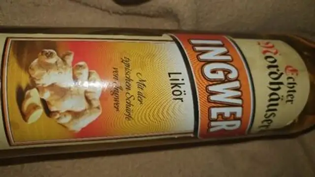 u - Likör Ingwer front packaging