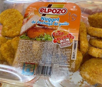 Nugget de pechuga de pollo front packaging