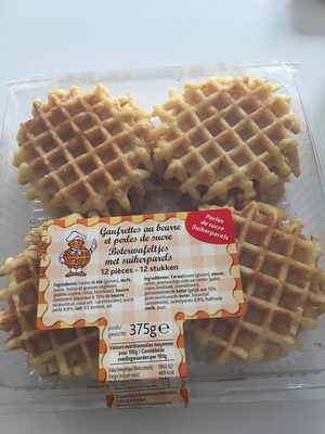 Gaufrettes au beurre et perles de sucre