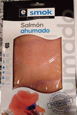 salmón ahumado front packaging