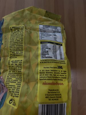 Bob Aritos nutrition facts table