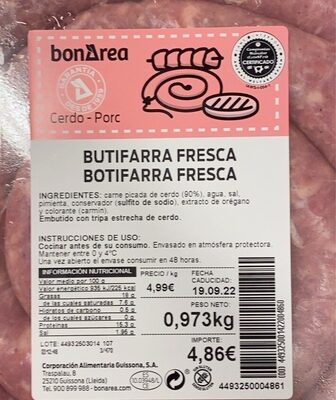 Butifarra fresca