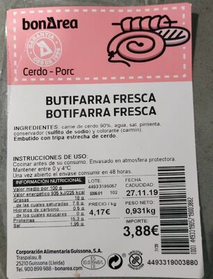 Butifarra fresca