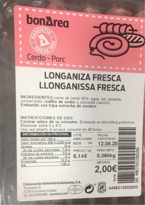 Longaniza fresca