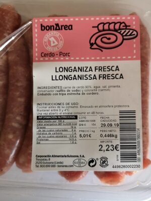 Longaniza fresca