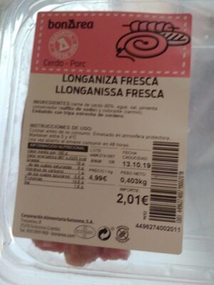 Longaniza fresca
