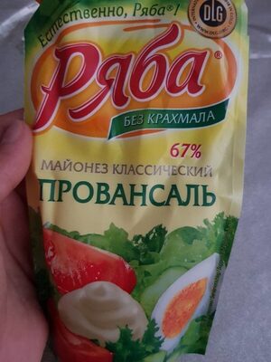majonēze Provansas Rjaba