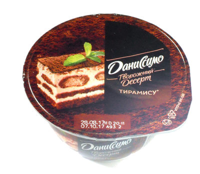 Творожный Десерт Тирамису front packaging