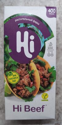 Растительный фарш Hi Beef front packaging