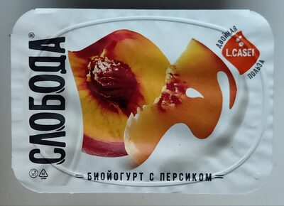 биойогург с персиком