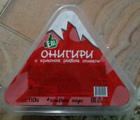 Онигири с красной рыбой спайси